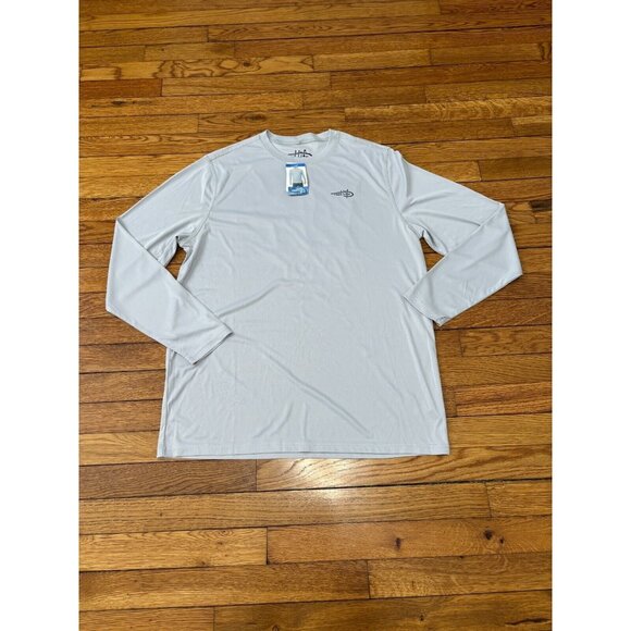 Reel Life Men's Long Sleeve Jax Beach Performance Shirt Size Medium Gray NWT - Picture 1 of 7